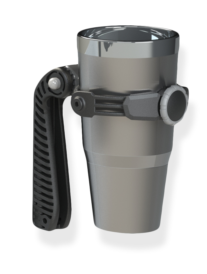 GRIP'R - Drink Holder / Tumbler Handle. 2.5" to 4" Dia. Containers. 12 - 40oz.